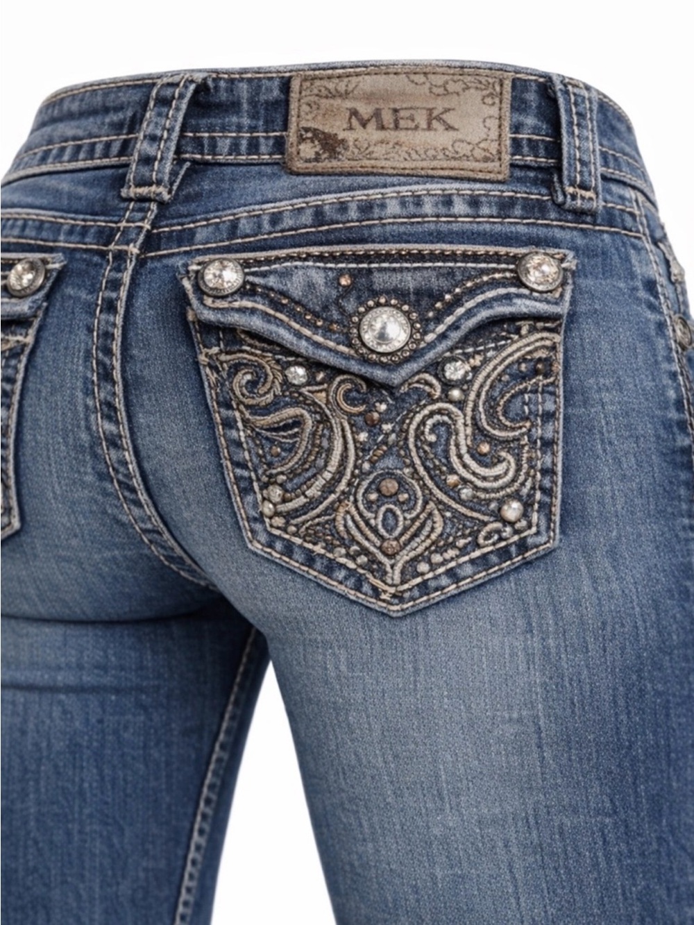 MEK Bling Brighton Easy Bootcut Jeans - Picture 4 of 4